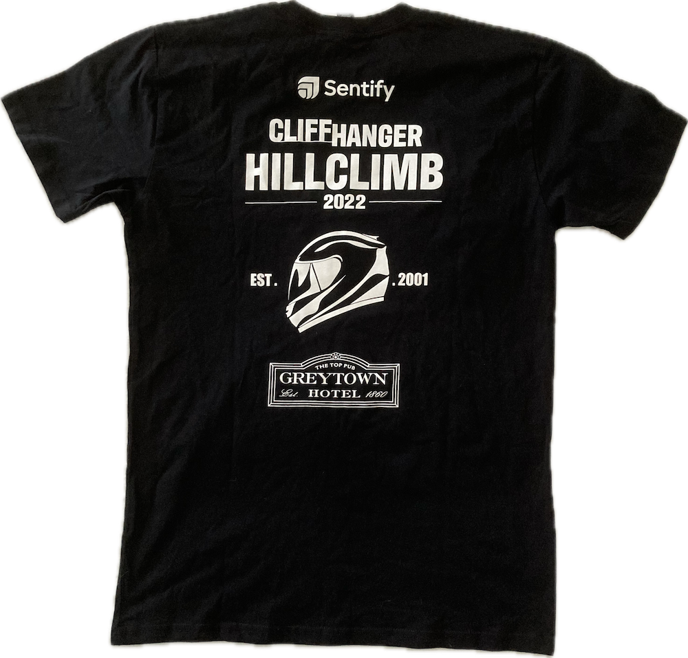 Cliffhanger Black Hills and Helmet Tee shirt