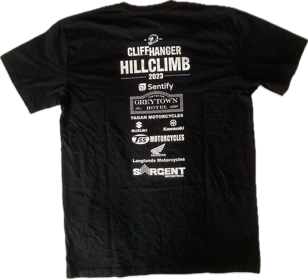 Cliffhanger Black Hills and Helmet Tee shirt