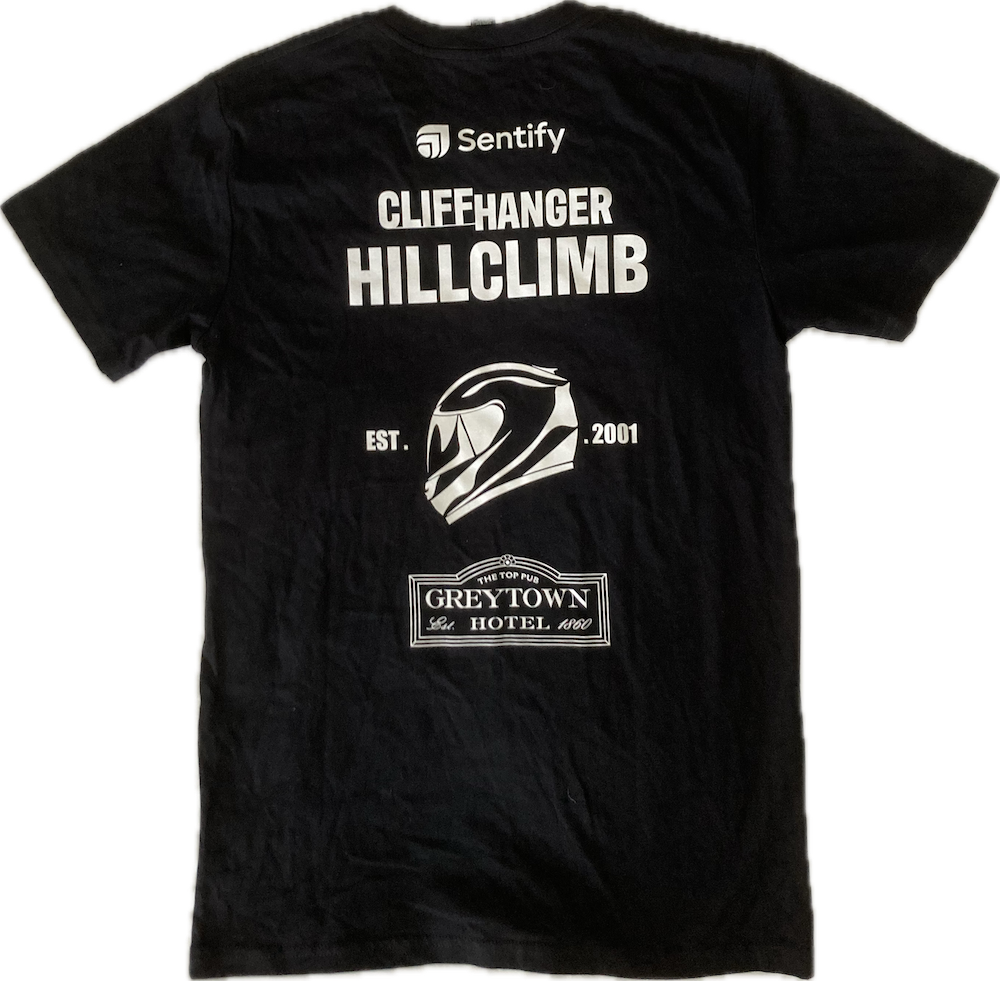 Cliffhanger Black Hills and Helmet Tee shirt